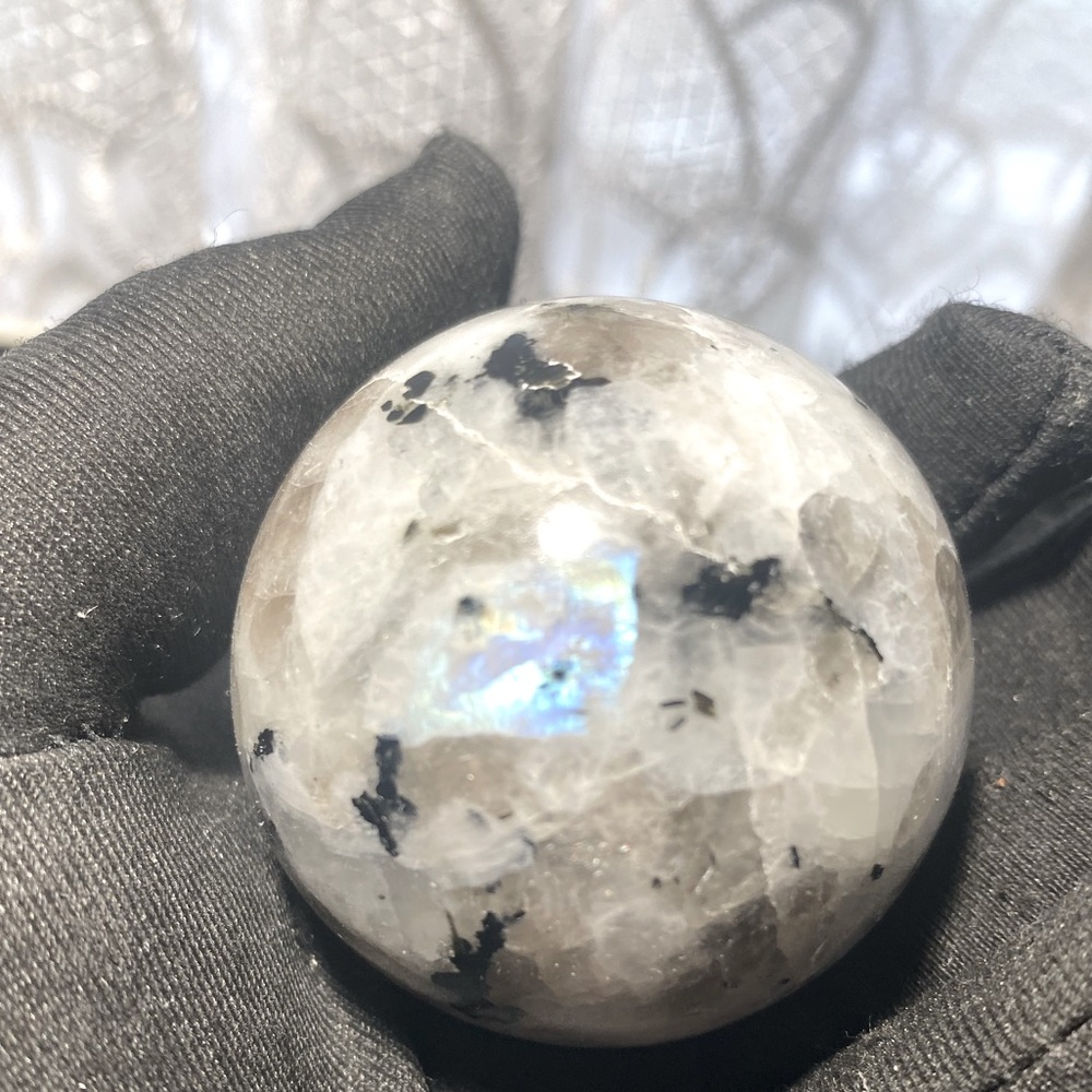 Beautiful Rainbow Moonstone Sphere